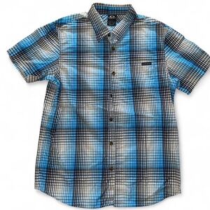 Oakley Men's Blue Plaid Shirt